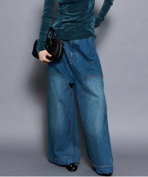 メゾンスペシャル　ハイウエスト デニム　ブルー MAISON SPECIAL（メゾンスペシャル）の「2way Waist Denim/2WAY
