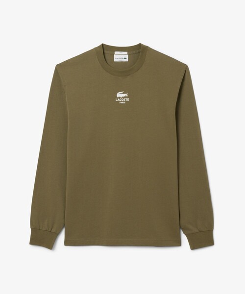 LACOSTE(ラコステ)の「ワンポイントプリントロングスリーブTシャツ(Tシャツ/カットソー・メンズ・オリーブ/ブラック/ホワイト・L/M/S/XL)」の3枚目の写真
