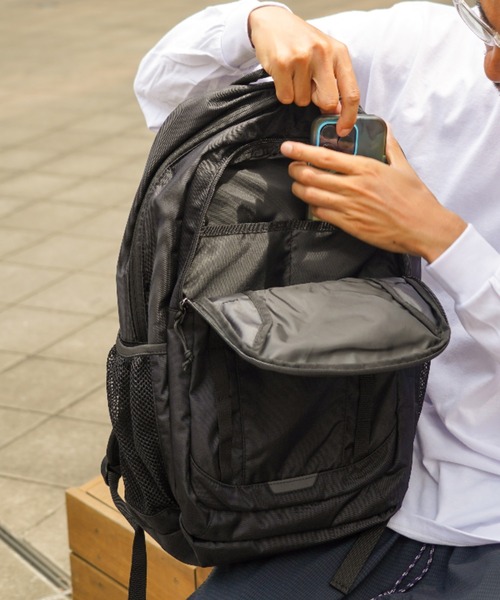 THRASHER(スラッシャー)の「【THRASHER/スラッシャー】Back Pack 25L 撥水加工 リフレクター バックパック(バックパック/リュック・メンズ・ブラック/ブラック×ホワイト・FREE)」の15枚目の写真