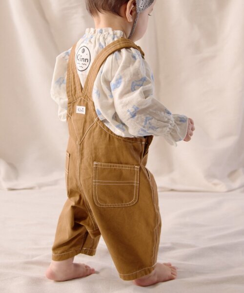 セール】【BABY】【Qinn】綿ダックサロペット（サロペット
