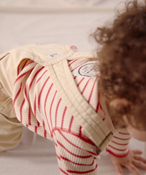 BABY】【Qinn】綿ダックサロペット（サロペット/オーバーオール