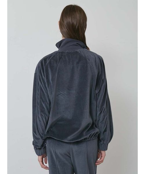 styling/（スタイリング）の「【セットアップ対応】ジップアップベロアブルゾン（ブルゾン・レディース・ベージュ/オレンジ/ダークブルー・F）」の9枚目の写真
