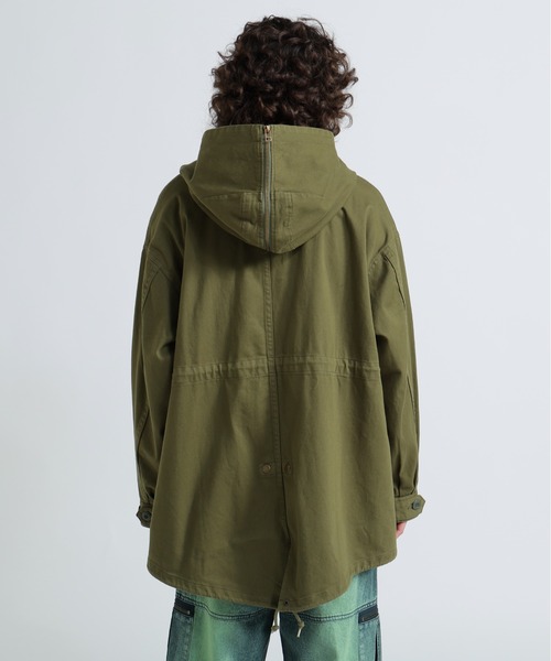 AVIREX（アヴィレックス）の「CUSTOM M-51 FADE WASH JACKET/カスタムM-51フェイドジャケット（ミリタリージャケット・レディース・オリーブ/ブラック/キナリ・F）」の14枚目の写真