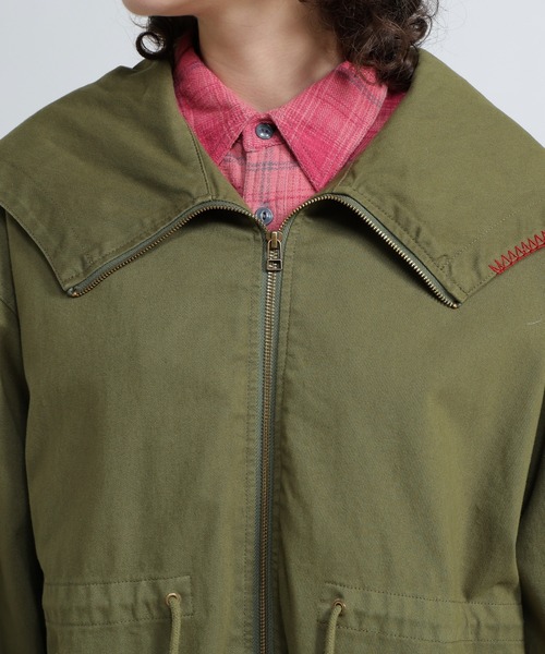 AVIREX（アヴィレックス）の「CUSTOM M-51 FADE WASH JACKET/カスタムM-51フェイドジャケット（ミリタリージャケット・レディース・オリーブ/ブラック/キナリ・F）」の15枚目の写真