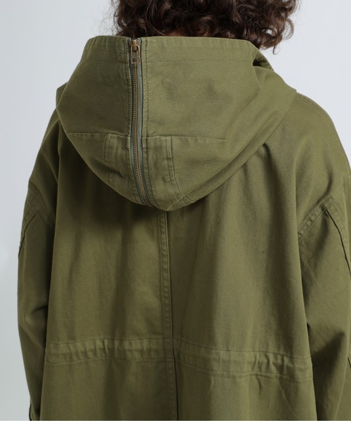 AVIREX（アヴィレックス）の「CUSTOM M-51 FADE WASH JACKET/カスタムM-51フェイドジャケット（ミリタリージャケット・レディース・オリーブ/ブラック/キナリ・F）」の20枚目の写真