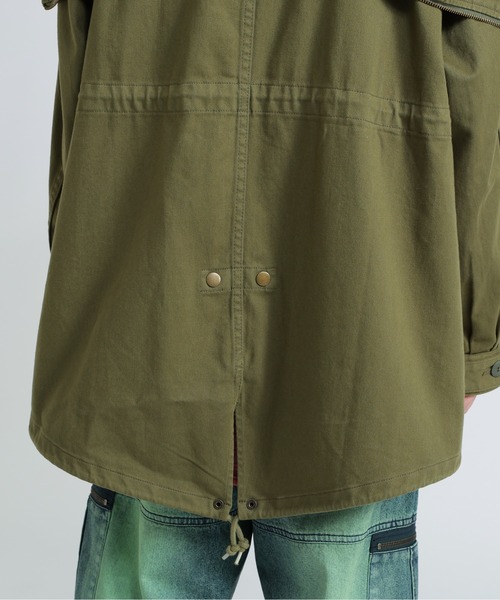 AVIREX（アヴィレックス）の「CUSTOM M-51 FADE WASH JACKET/カスタムM-51フェイドジャケット（ミリタリージャケット・レディース・オリーブ/ブラック/キナリ・F）」の21枚目の写真