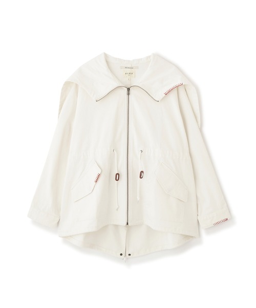 AVIREX（アヴィレックス）の「CUSTOM M-51 FADE WASH JACKET/カスタムM-51フェイドジャケット（ミリタリージャケット・レディース・オリーブ/ブラック/キナリ・F）」の5枚目の写真