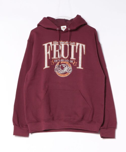 FRUIT OF THE LOOM(フルーツオブザルーム)の「FTL PRINT HOODIE8 / ユニセックス / ジェンダーレス / フーディ(パーカー・メンズ・ワイン/ブラック/ホワイト・XL/L/M)」の3枚目の写真