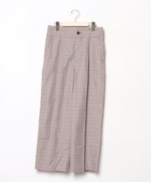TOUJOURS ブラウン系チェック パンツ 新品未使用 TOUJOURS ブラウン系チェック パンツ 新品未使用