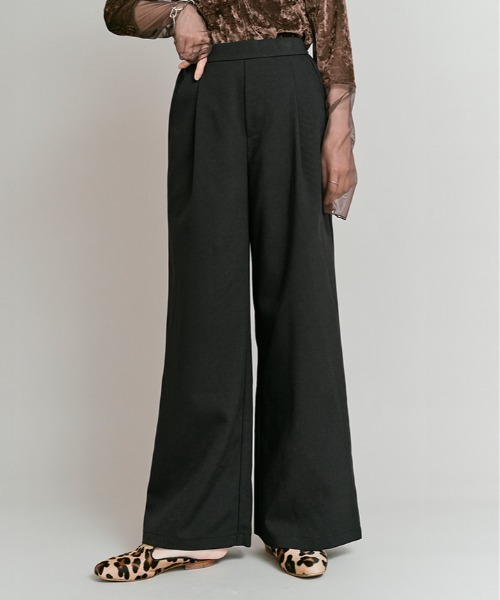 W:Huku(フーク)の「【W:Huku / リンクルフリーツイル】ワンタック スラックス パンツ / Wrinkle-Free Stretch Twill Slacks(スラックス・レディース・ブラウン/杢グレー/ブラック・M/L)」の17枚目の写真