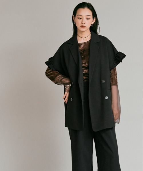 W:Huku(フーク)の「【W:Huku / リンクルフリーツイル】ワンタック スラックス パンツ / Wrinkle-Free Stretch Twill Slacks(スラックス・レディース・ブラウン/杢グレー/ブラック・M/L)」の22枚目の写真