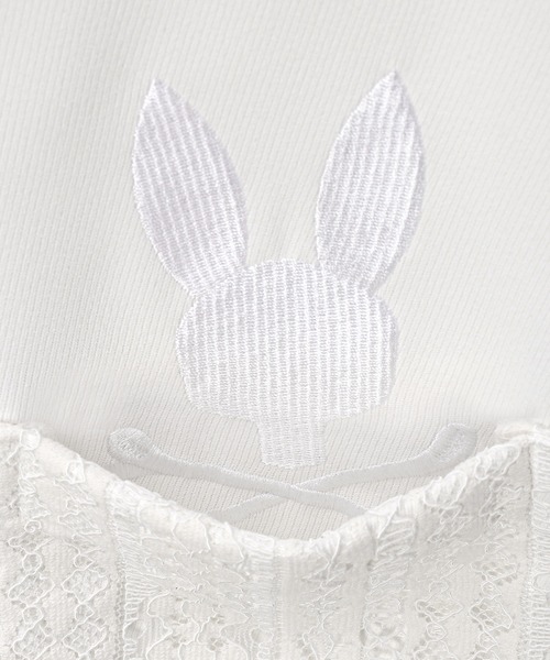 Psycho Bunny（サイコバニー）の「[WOMEN]レース シャツ（シャツ/ブラウス・レディース・ブラック/ホワイト・FREE）」の7枚目の写真