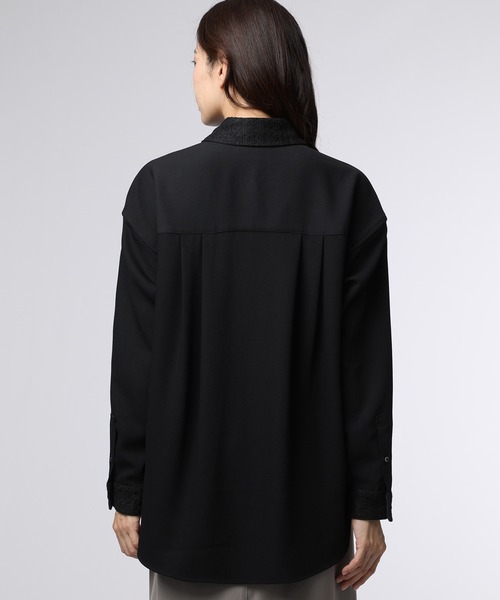 Psycho Bunny（サイコバニー）の「[WOMEN]レース シャツ（シャツ/ブラウス・レディース・ブラック/ホワイト・FREE）」の16枚目の写真