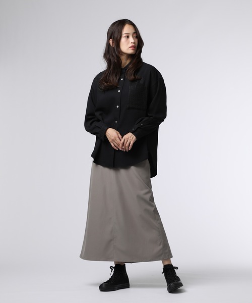 Psycho Bunny（サイコバニー）の「[WOMEN]レース シャツ（シャツ/ブラウス・レディース・ブラック/ホワイト・FREE）」の17枚目の写真