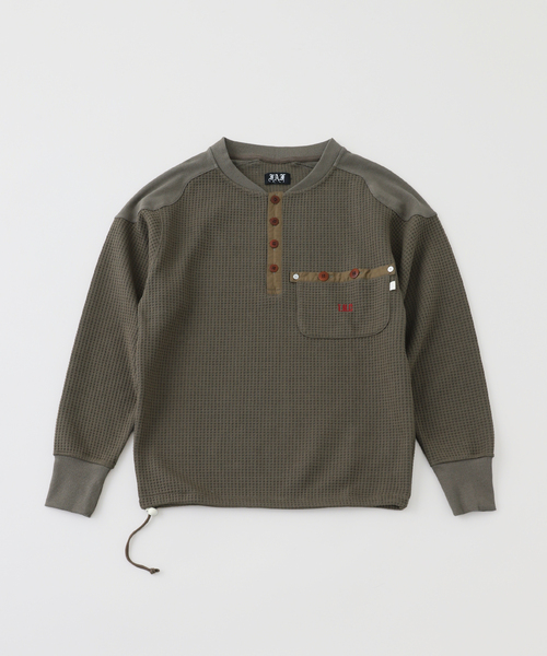 セール】FAF / フェイク アズ フラワーズ PACIS THERMAL HENLEY NECK