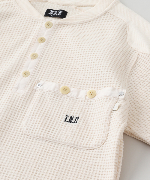 セール】FAF / フェイク アズ フラワーズ PACIS THERMAL HENLEY NECK