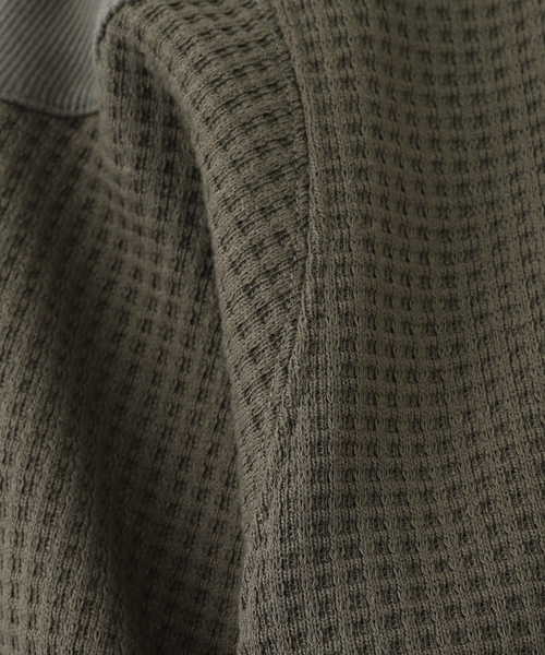 セール】FAF / フェイク アズ フラワーズ PACIS THERMAL HENLEY NECK