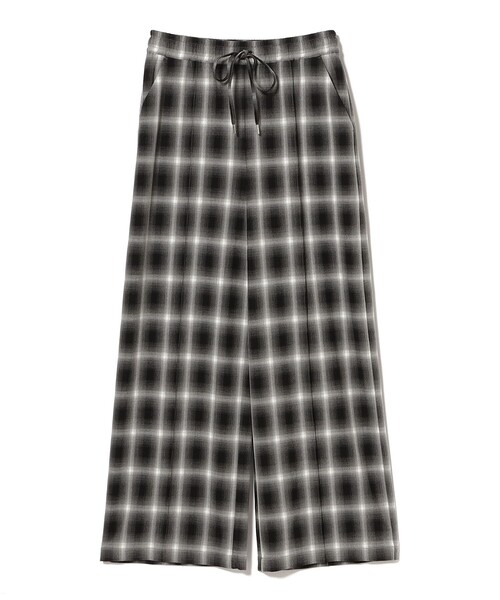 Ray BEAMS(レイビームス)の「オンブレチェック ワイド パンツ(その他パンツ・レディース・ダークブラウン/ブラック・0/1)」の18枚目の写真