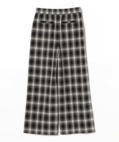 Ray BEAMS(レイビームス)の「オンブレチェック ワイド パンツ(その他パンツ・レディース・ダークブラウン/ブラック・0/1)」の15枚目の写真