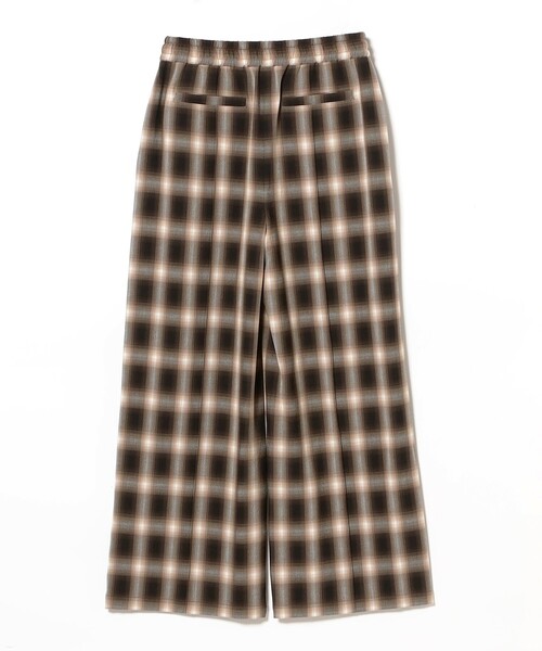 Ray BEAMS(レイビームス)の「オンブレチェック ワイド パンツ(その他パンツ・レディース・ダークブラウン/ブラック・0/1)」の11枚目の写真