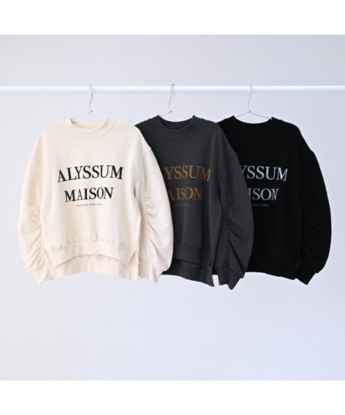 NHT(エヌエイチティー)の「NHT/エヌエイチティー ALYSSUM ギャザートレーナー(スウェット・キッズ・チャコールグレー/アイボリー/ブラック・160cm/150cm/140cm/130cm/120cm/110cm)」の20枚目の写真