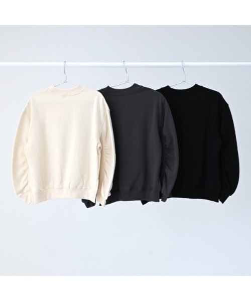 NHT(エヌエイチティー)の「NHT/エヌエイチティー ALYSSUM ギャザートレーナー(スウェット・キッズ・チャコールグレー/アイボリー/ブラック・160cm/150cm/140cm/130cm/120cm/110cm)」の21枚目の写真