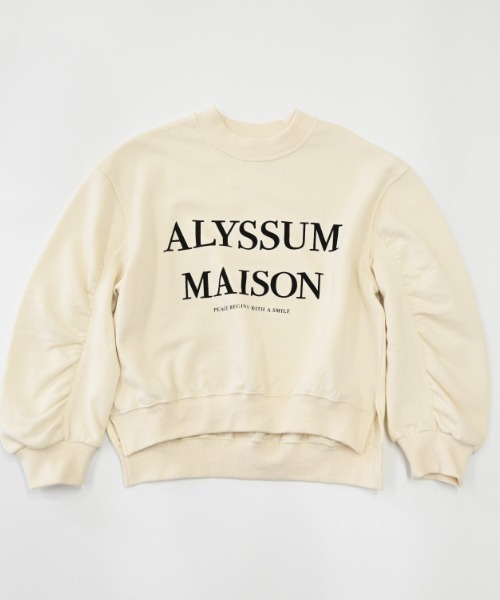 NHT(エヌエイチティー)の「NHT/エヌエイチティー ALYSSUM ギャザートレーナー(スウェット・キッズ・チャコールグレー/アイボリー/ブラック・160cm/150cm/140cm/130cm/120cm/110cm)」の11枚目の写真