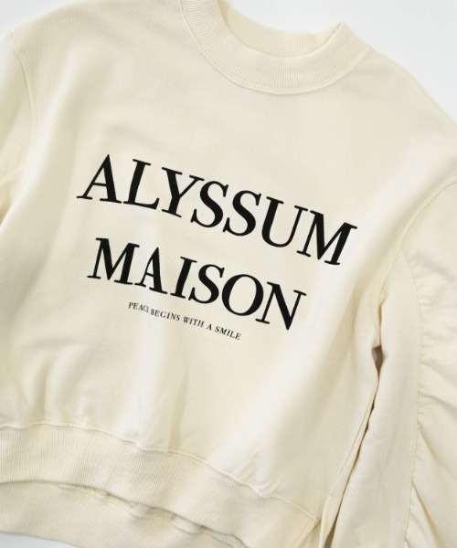 NHT(エヌエイチティー)の「NHT/エヌエイチティー ALYSSUM ギャザートレーナー(スウェット・キッズ・チャコールグレー/アイボリー/ブラック・160cm/150cm/140cm/130cm/120cm/110cm)」の12枚目の写真