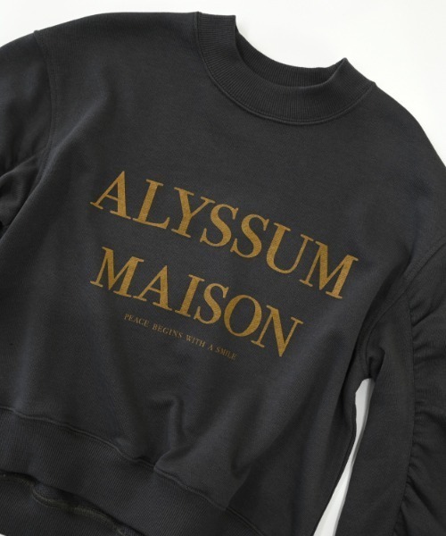NHT(エヌエイチティー)の「NHT/エヌエイチティー ALYSSUM ギャザートレーナー(スウェット・キッズ・チャコールグレー/アイボリー/ブラック・160cm/150cm/140cm/130cm/120cm/110cm)」の15枚目の写真