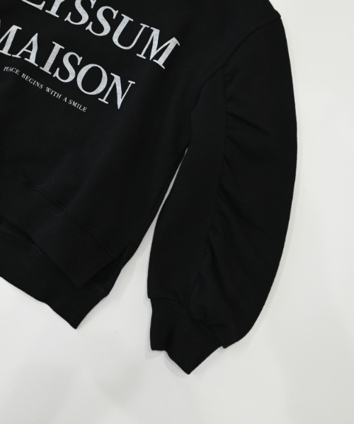 NHT(エヌエイチティー)の「NHT/エヌエイチティー ALYSSUM ギャザートレーナー(スウェット・キッズ・チャコールグレー/アイボリー/ブラック・160cm/150cm/140cm/130cm/120cm/110cm)」の19枚目の写真