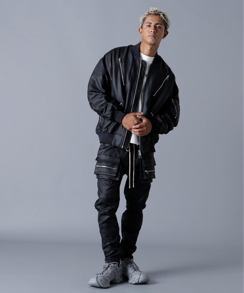 DANKE SCHON（ダンケシェーン）の「DankeSchon/ダンケシェーン/COATING ZIP MA-1（MA-1・メンズ・ブラック・L/M/S）」の10枚目の写真