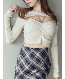 EATME | ワンショルバイカラーリブTOP(Tシャツ/カットソー)