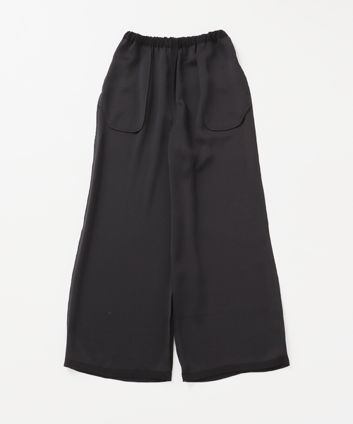 Noble(ノーブル)の「《追加》【洗える】ライトジョーゼットドレープパンツ(スラックス・レディース・ブラック/ベージュ/ブラウン・38/36)」の10枚目の写真