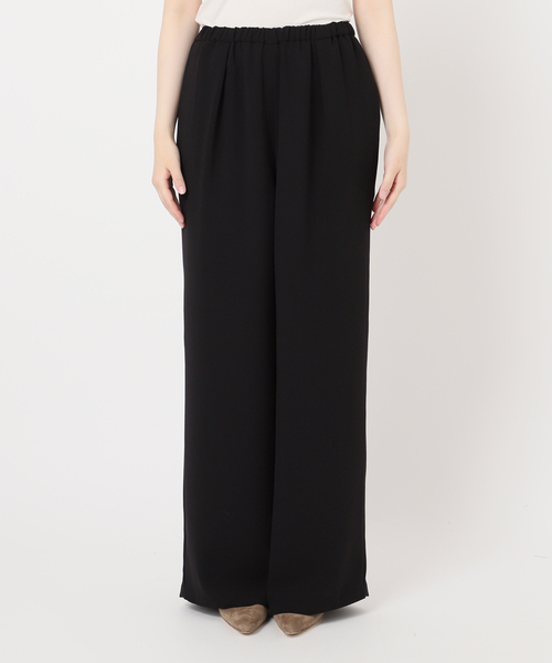 セール】《追加》【洗える】ライトジョーゼットドレープパンツ