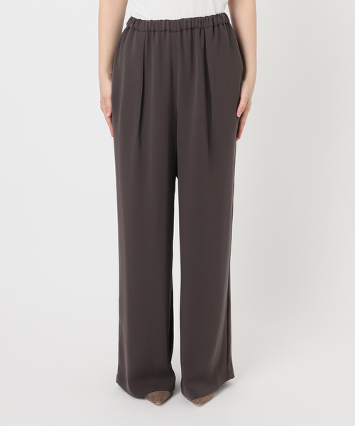 Noble(ノーブル)の「《追加》【洗える】ライトジョーゼットドレープパンツ(スラックス・レディース・ブラック/ベージュ/ブラウン・38/36)」の21枚目の写真