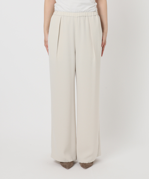 Noble(ノーブル)の「《追加》【洗える】ライトジョーゼットドレープパンツ(スラックス・レディース・ブラック/ベージュ/ブラウン・38/36)」の15枚目の写真