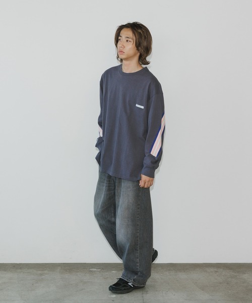 FACETASM（ファセッタズム）の「FACETASM/ファセッタズム RIB LONG TEE ロンT（Tシャツ/カットソー・メンズ・ホワイト/ブラック・5/3/4）」の14枚目の写真