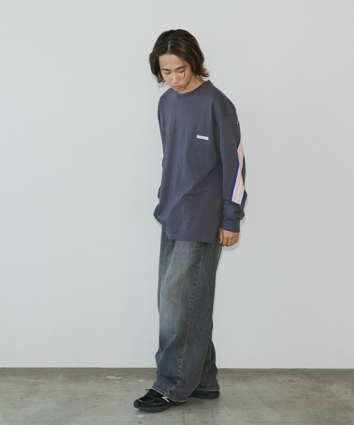 FACETASM（ファセッタズム）の「FACETASM/ファセッタズム RIB LONG TEE ロンT（Tシャツ/カットソー・メンズ・ホワイト/ブラック・5/3/4）」の12枚目の写真