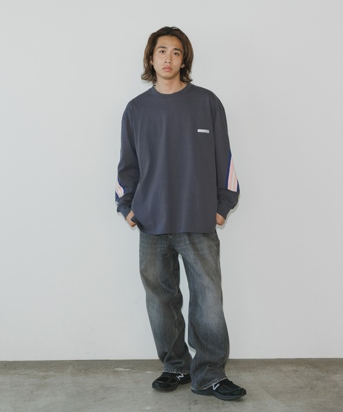 FACETASM（ファセッタズム）の「FACETASM/ファセッタズム RIB LONG TEE ロンT（Tシャツ/カットソー・メンズ・ホワイト/ブラック・5/3/4）」の11枚目の写真