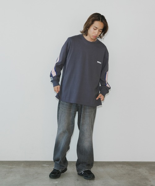 FACETASM（ファセッタズム）の「FACETASM/ファセッタズム RIB LONG TEE ロンT（Tシャツ/カットソー・メンズ・ホワイト/ブラック・5/3/4）」の13枚目の写真