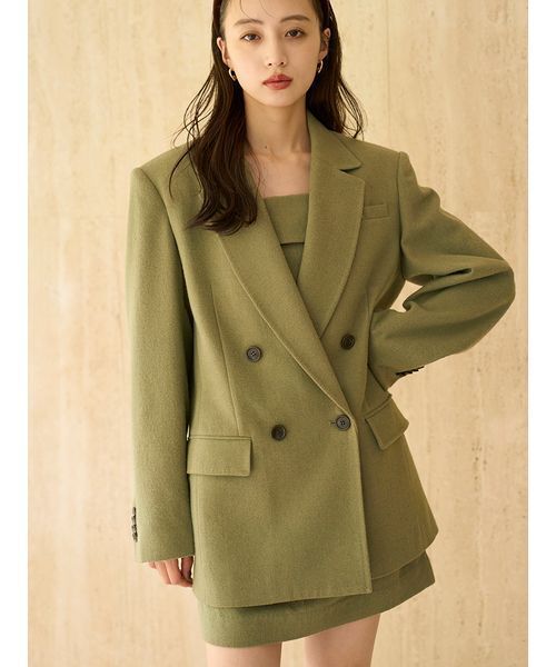 オーバーサイズウールジャケット（テーラードジャケット）｜SNIDEL