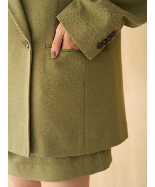 オーバーサイズウールジャケット（テーラードジャケット）｜SNIDEL