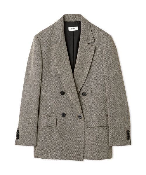 スナイデル　ウールオーバージャケット　新品未使用品　大晦日ゲリラセール！ オーバーサイズウールジャケット（テーラードジャケット