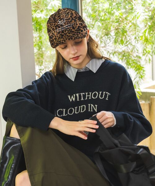 casita(RETRO GIRL)(カシータ)の「刺繍アソートキャップ(ハット・レディース・オフホワイト/ブラウン/ブラック/レオパード・ONE SIZE)」の20枚目の写真