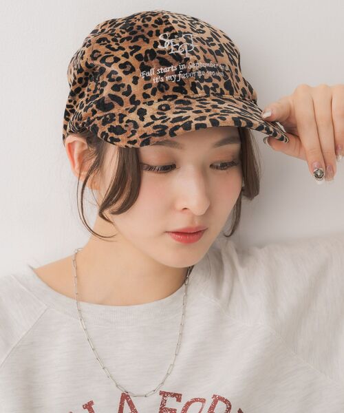 casita(RETRO GIRL)(カシータ)の「刺繍アソートキャップ(ハット・レディース・オフホワイト/ブラウン/ブラック/レオパード・ONE SIZE)」の22枚目の写真
