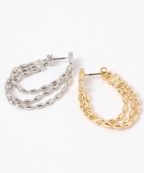 新品　nikoriさんピアスセット 限定販売】秋色限定2点セット ひし形3姉妹くすみカラー