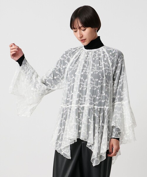 【新品同様】ユナイテッドアローズ イレギュラーフリルブラウス UNITED ARROWS（ユナイテッドアローズ）の「＜UNITED ARROWS＞イ
