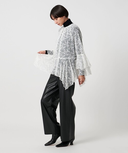 【新品同様】ユナイテッドアローズ イレギュラーフリルブラウス UNITED ARROWS（ユナイテッドアローズ）の「＜UNITED ARROWS＞イ