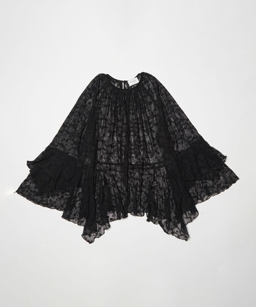 セール】レース イレギュラー フリル ブラウス（シャツ/ブラウス