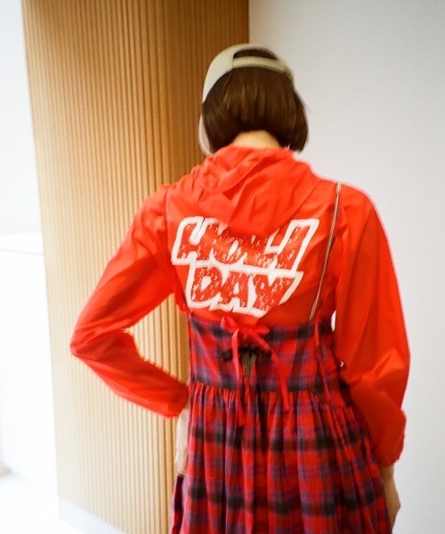 HOLIDAY（ホリデイ）の「CHECK VOLUME STRAP DRESS チェックボリュームストラップドレス（ワンピース・レディース・レッド・ONE SIZE）」の11枚目の写真